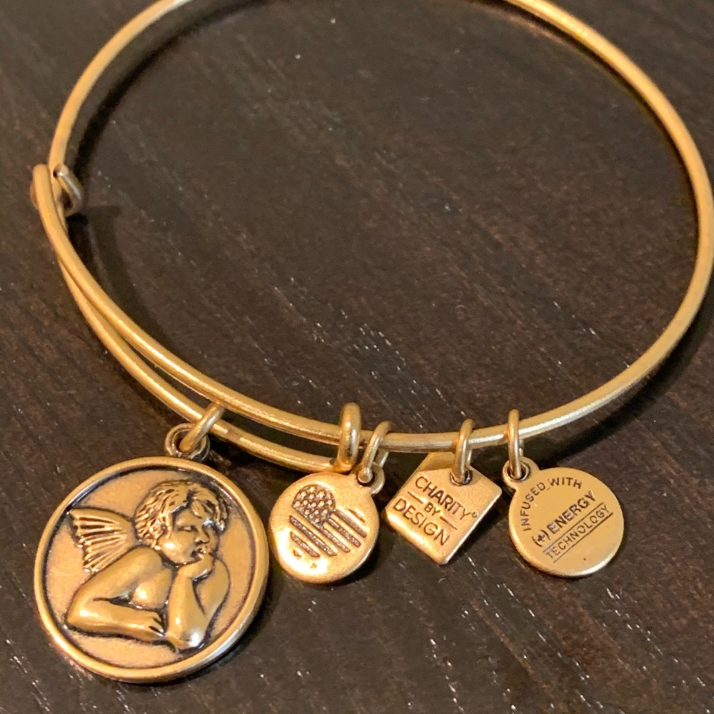 Alex and Ani “Cherub” charm bracelet.